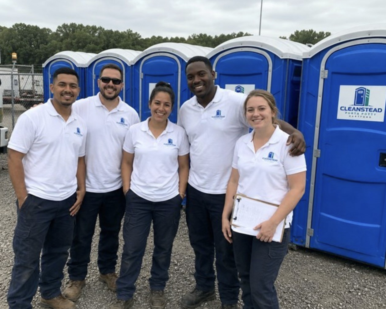 Cleanstead Porta Potty Hartford rental team